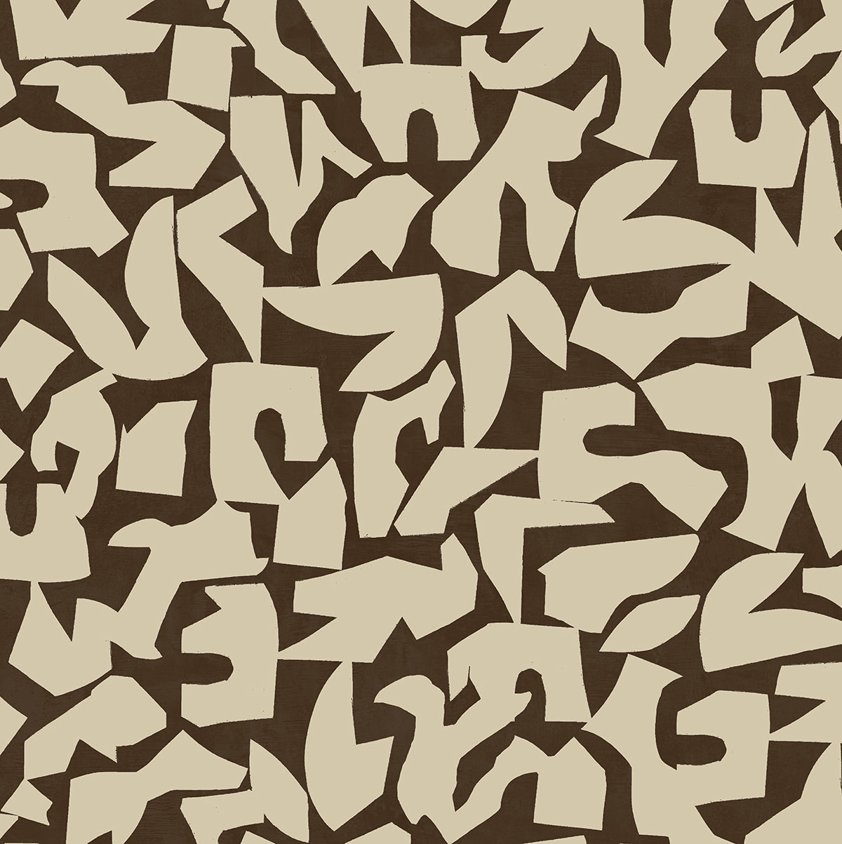Graphic Geo Peel and Stick wallpaper in brown color - pattern number SG12806 - by NextWall in the Peel and Stick Wallpaper by Stacy Garcia Sojourn Collection 5 collection