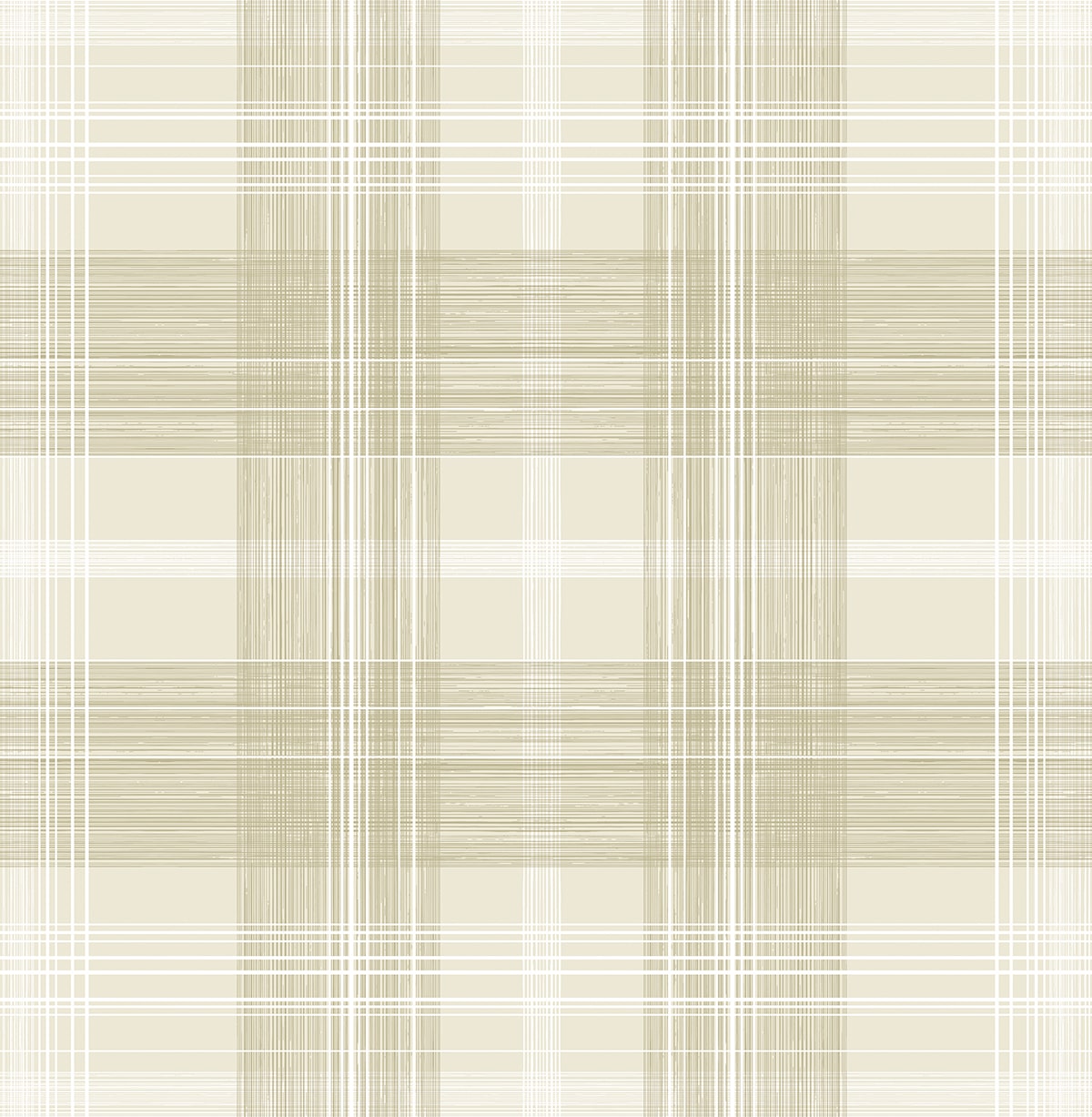 Crossroads Plaid Peel and Stick wallpaper in sand dollar color - pattern number SG13107 - by NextWall in the Peel and Stick Wallpaper by Stacy Garcia Sojourn Collection 6 collection