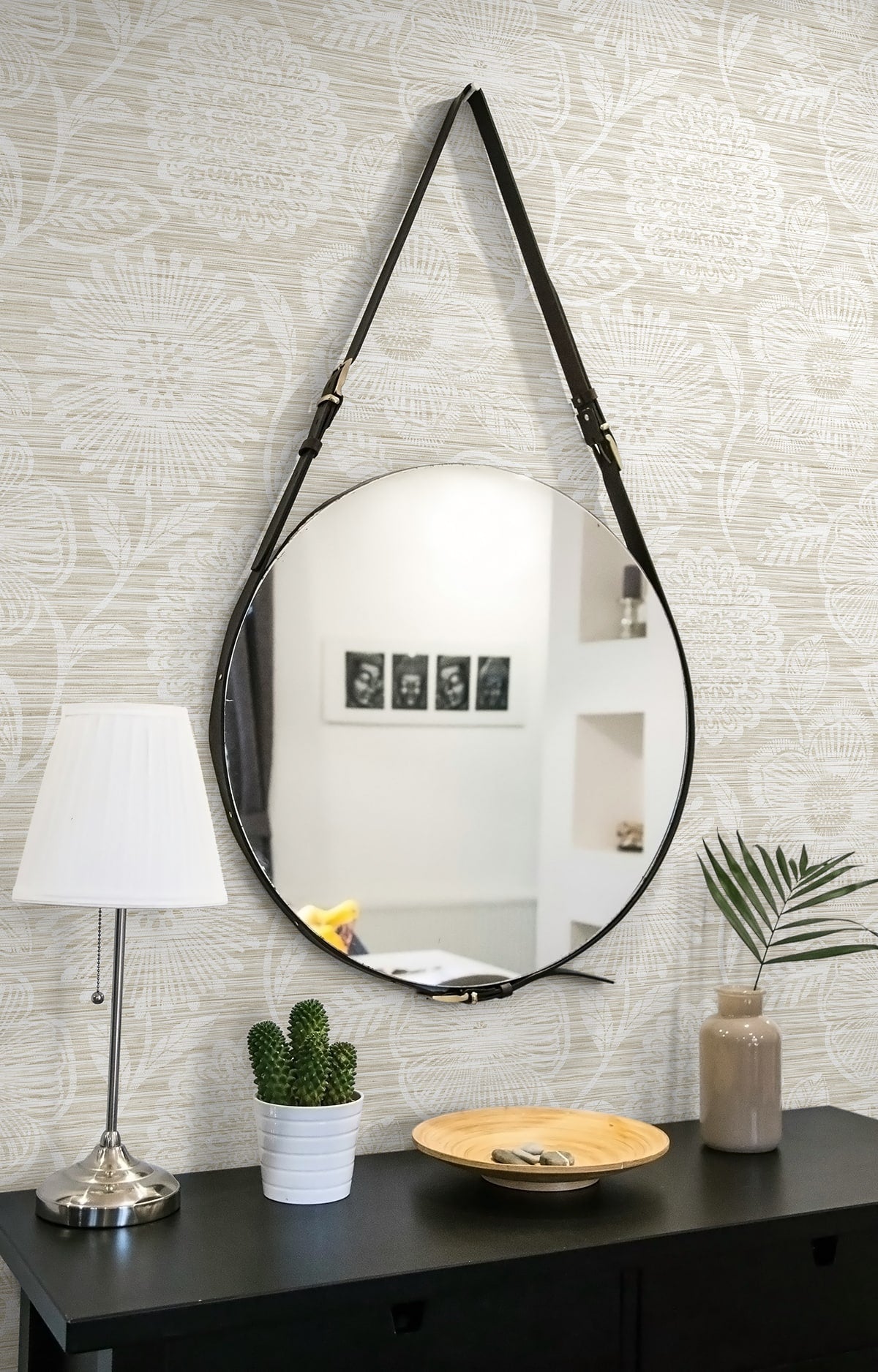 Faux Grass Floral Peel and Stick wallpaper in sand color - pattern number SG13307 - by NextWall in the Peel and Stick Wallpaper by Stacy Garcia Sojourn Collection 6 collection