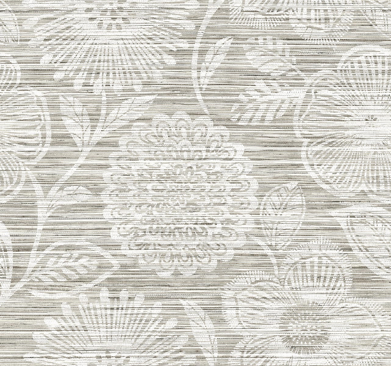 Faux Grass Floral Peel and Stick wallpaper in harbor grey color - pattern number SG13308 - by NextWall in the Peel and Stick Wallpaper by Stacy Garcia Sojourn Collection 6 collection