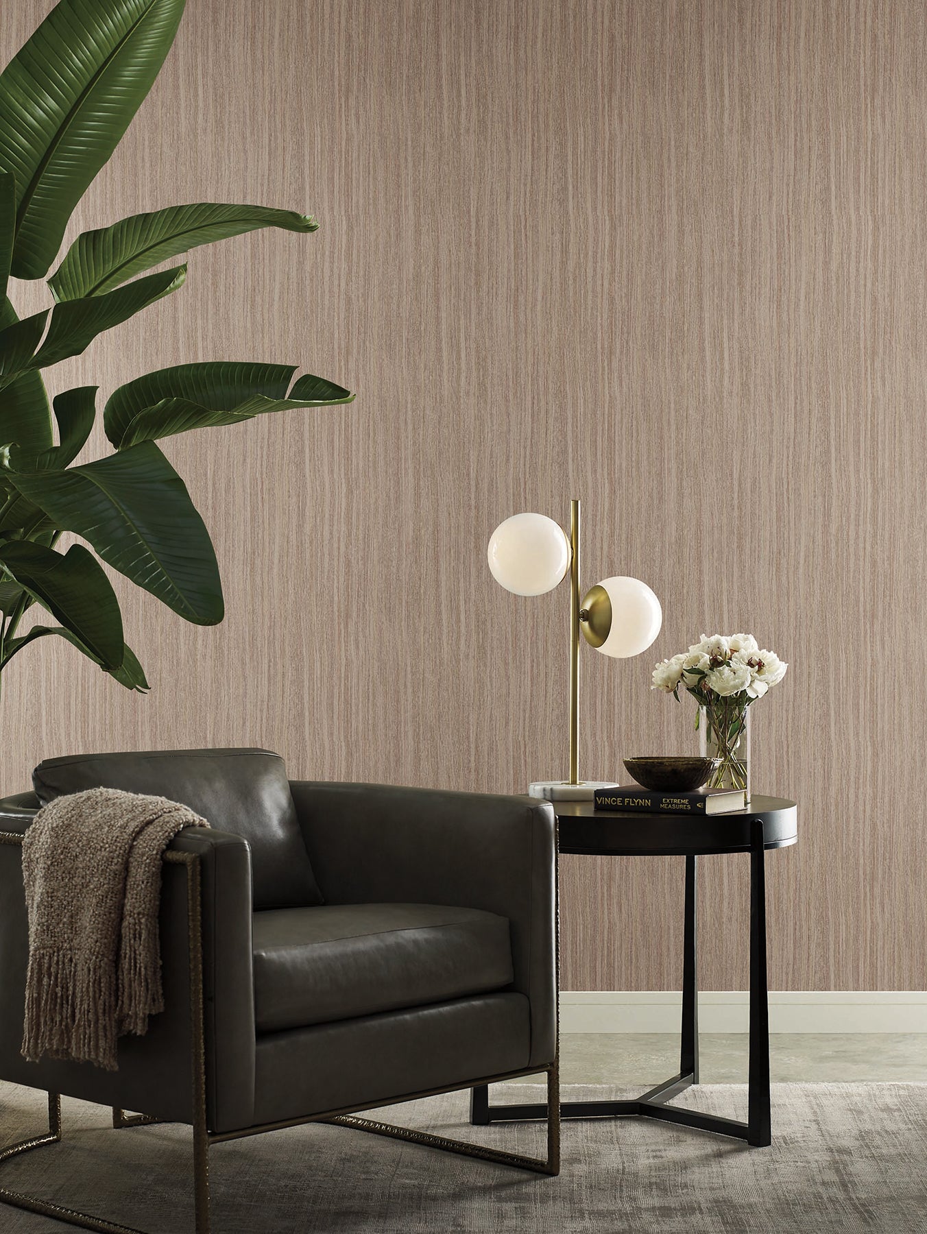 Wistman Stripe wallpaper in canyon color - pattern number SI25710 - by York in the Signature Textures Resource Library Third Edition collection