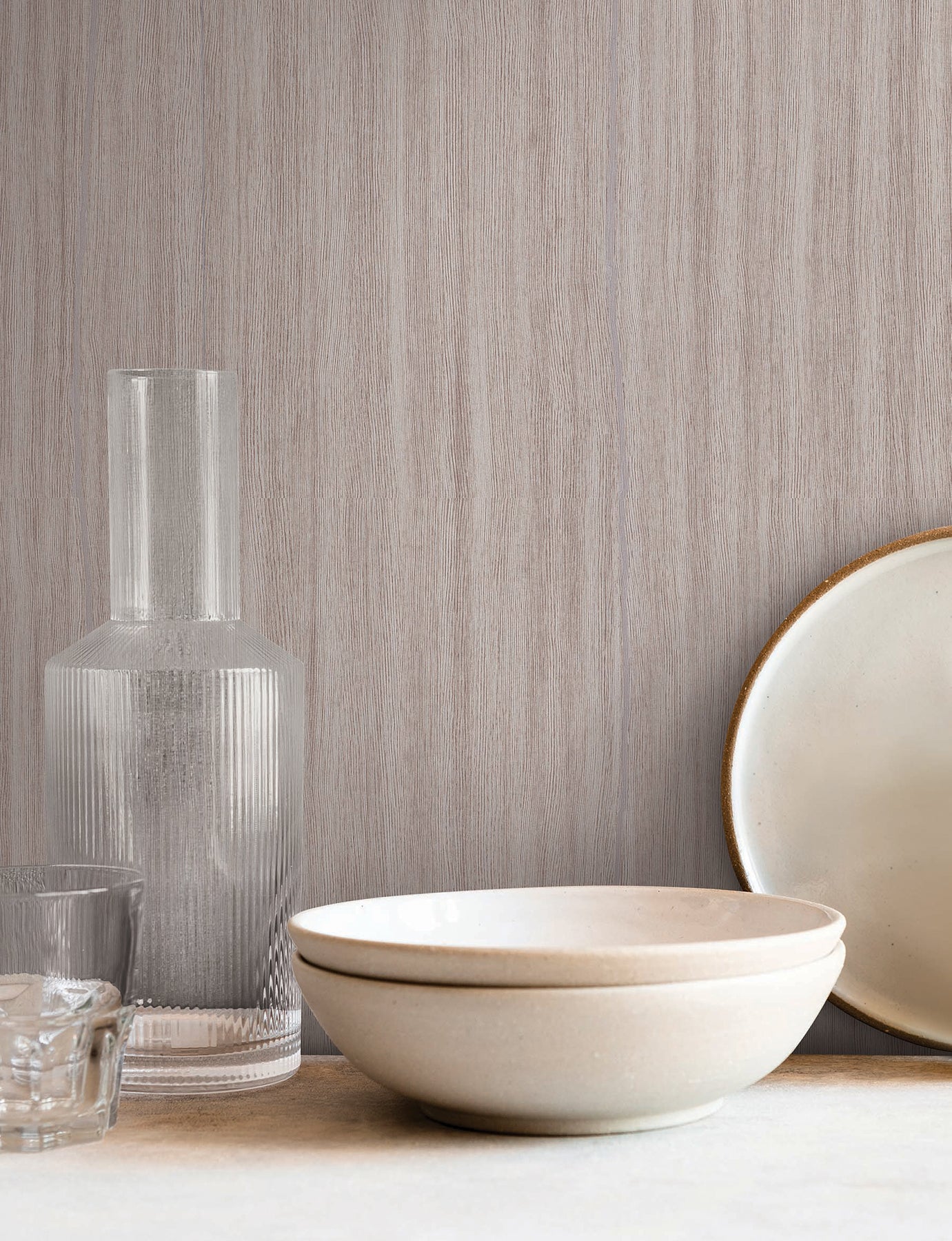 Wistman Stripe wallpaper in smoke color - pattern number SI25713 - by York in the Signature Textures Resource Library Third Edition collection