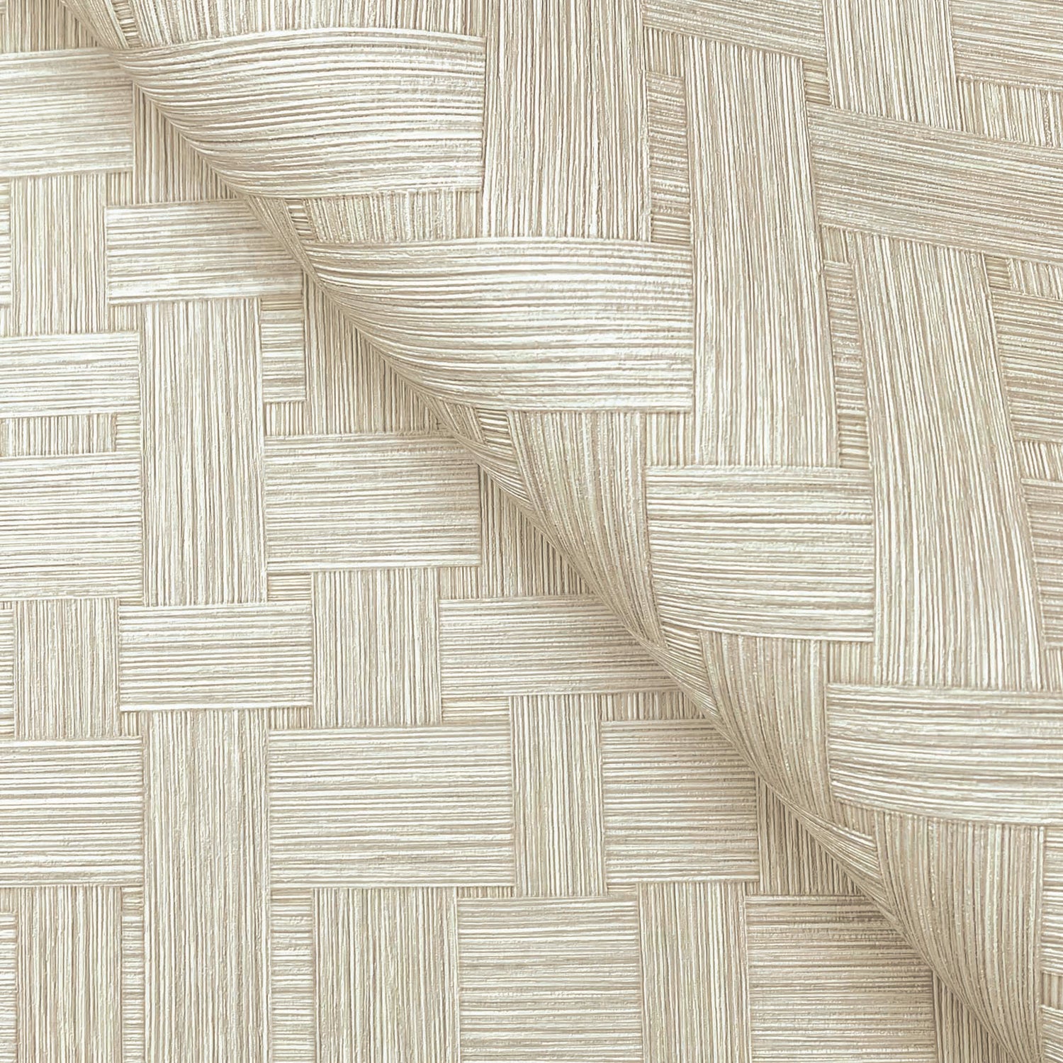 Basketry wallpaper in wheat color - pattern number SI25721 - by York in the Signature Textures Resource Library Third Edition collection
