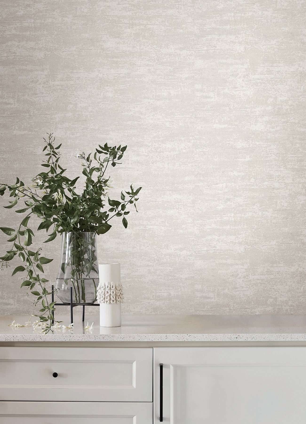 Weathered Stucco wallpaper in pearl color - pattern number SI25755 - by York in the Signature Textures Resource Library Third Edition collection