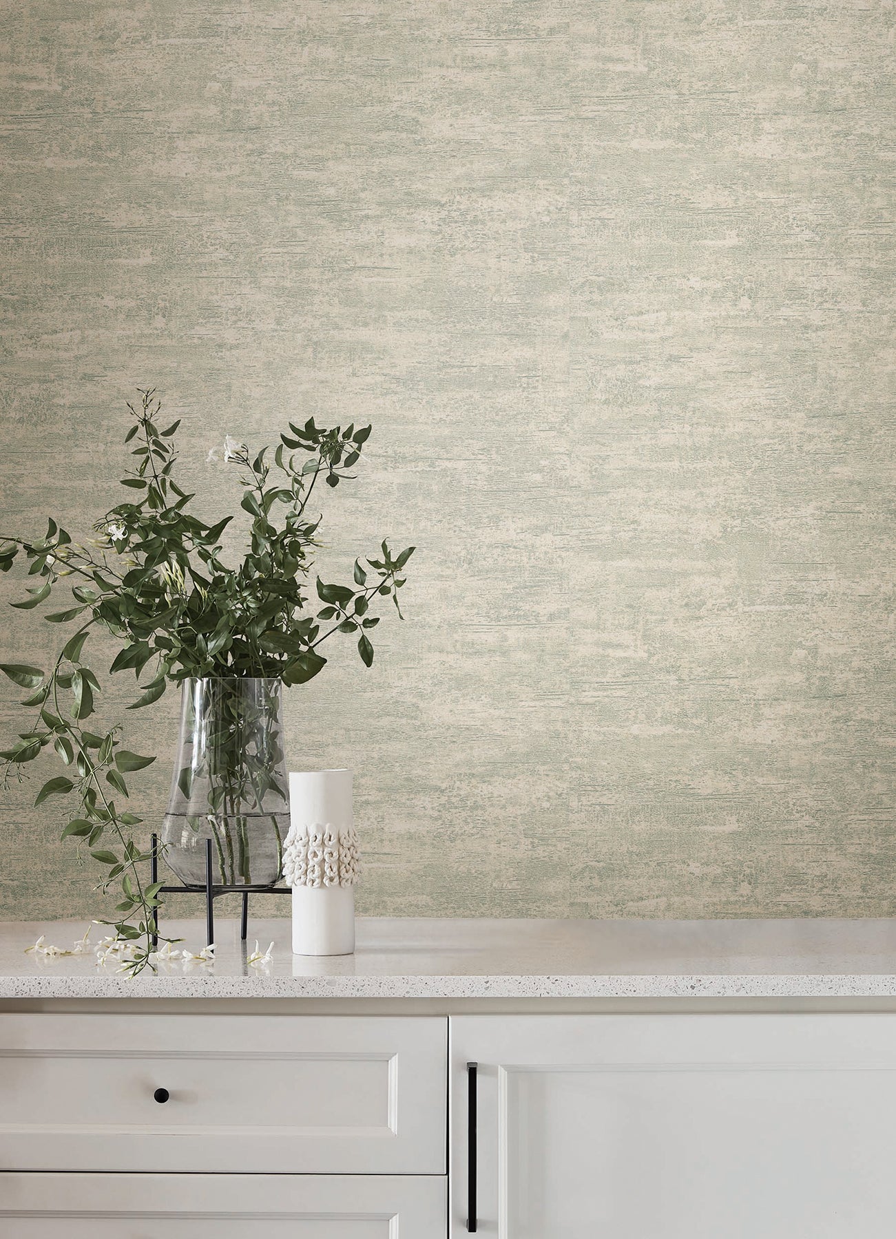 Weathered Stucco wallpaper in ecru color - pattern number SI25757 - by York in the Signature Textures Resource Library Third Edition collection