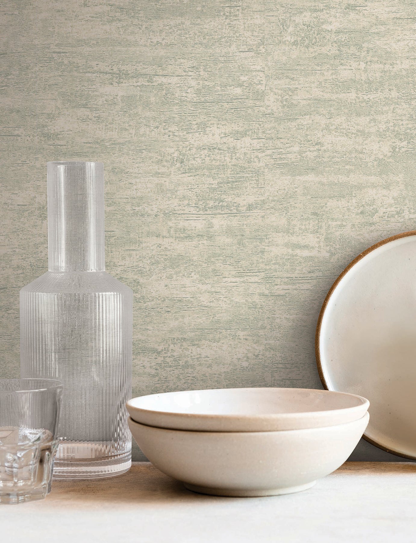 Weathered Stucco wallpaper in ecru color - pattern number SI25757 - by York in the Signature Textures Resource Library Third Edition collection