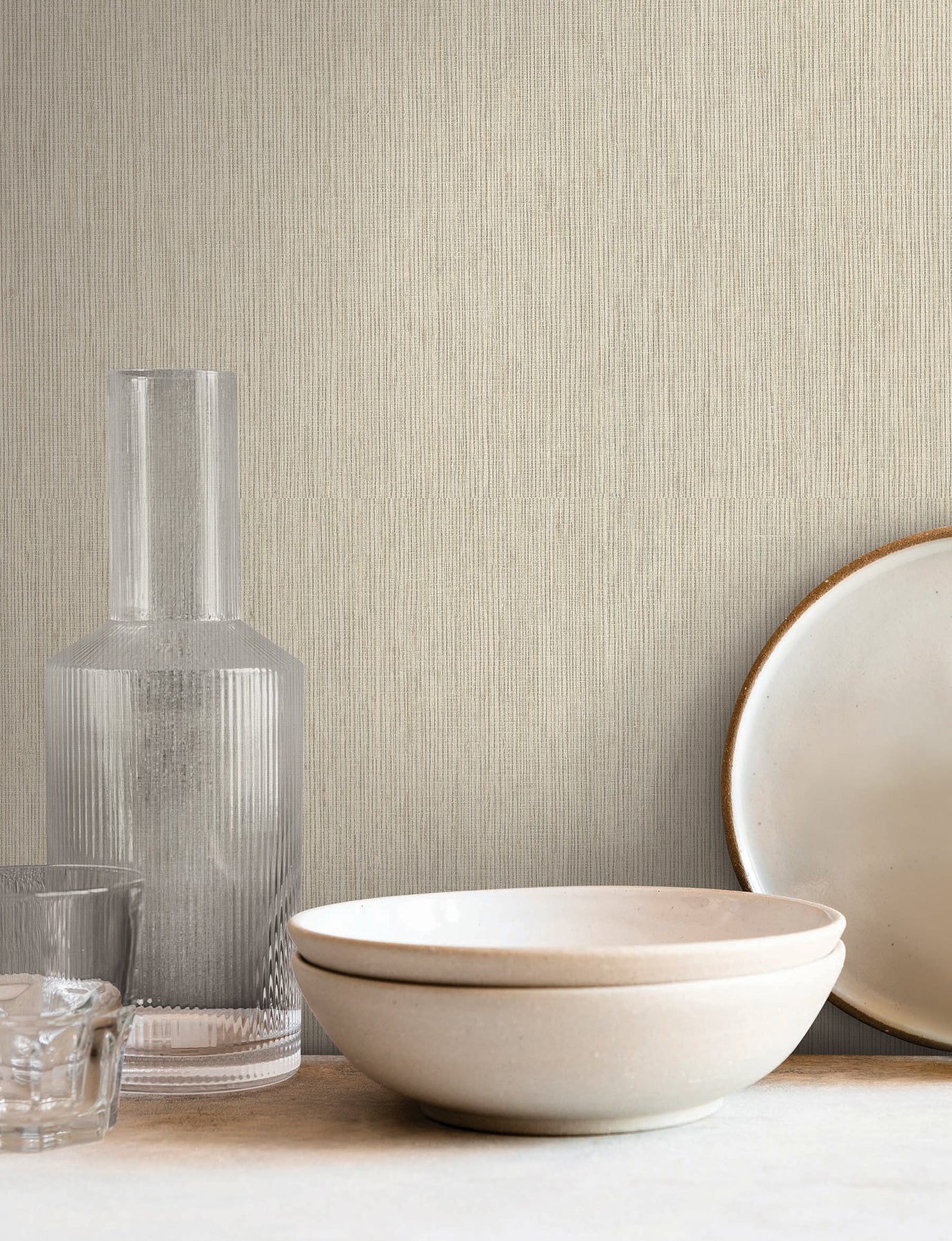 Lilah wallpaper in wheat color - pattern number SI25771 - by York in the Signature Textures Resource Library Third Edition collection
