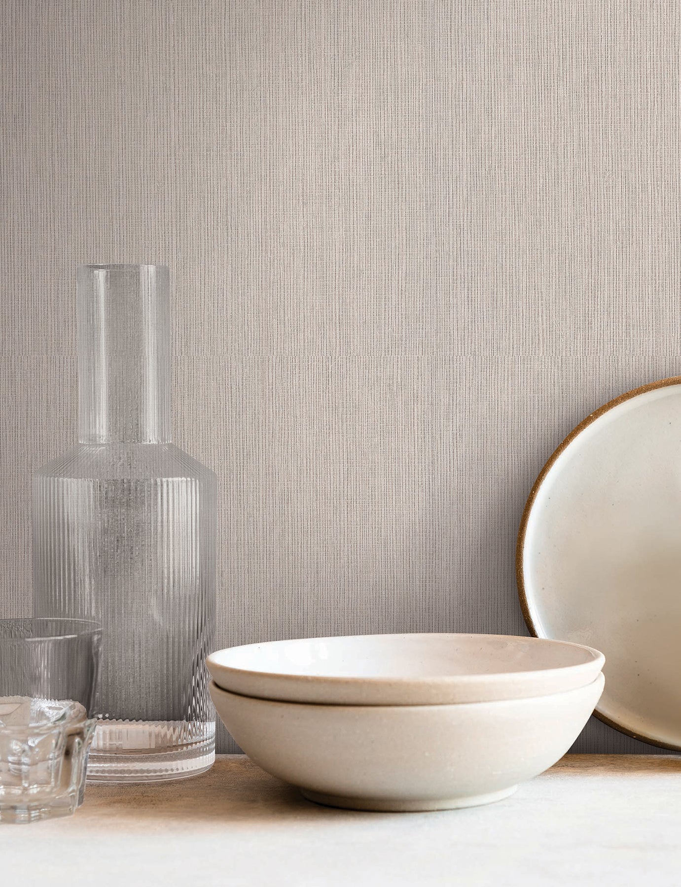 Lilah wallpaper in dove grey color - pattern number SI25773 - by York in the Signature Textures Resource Library Third Edition collection