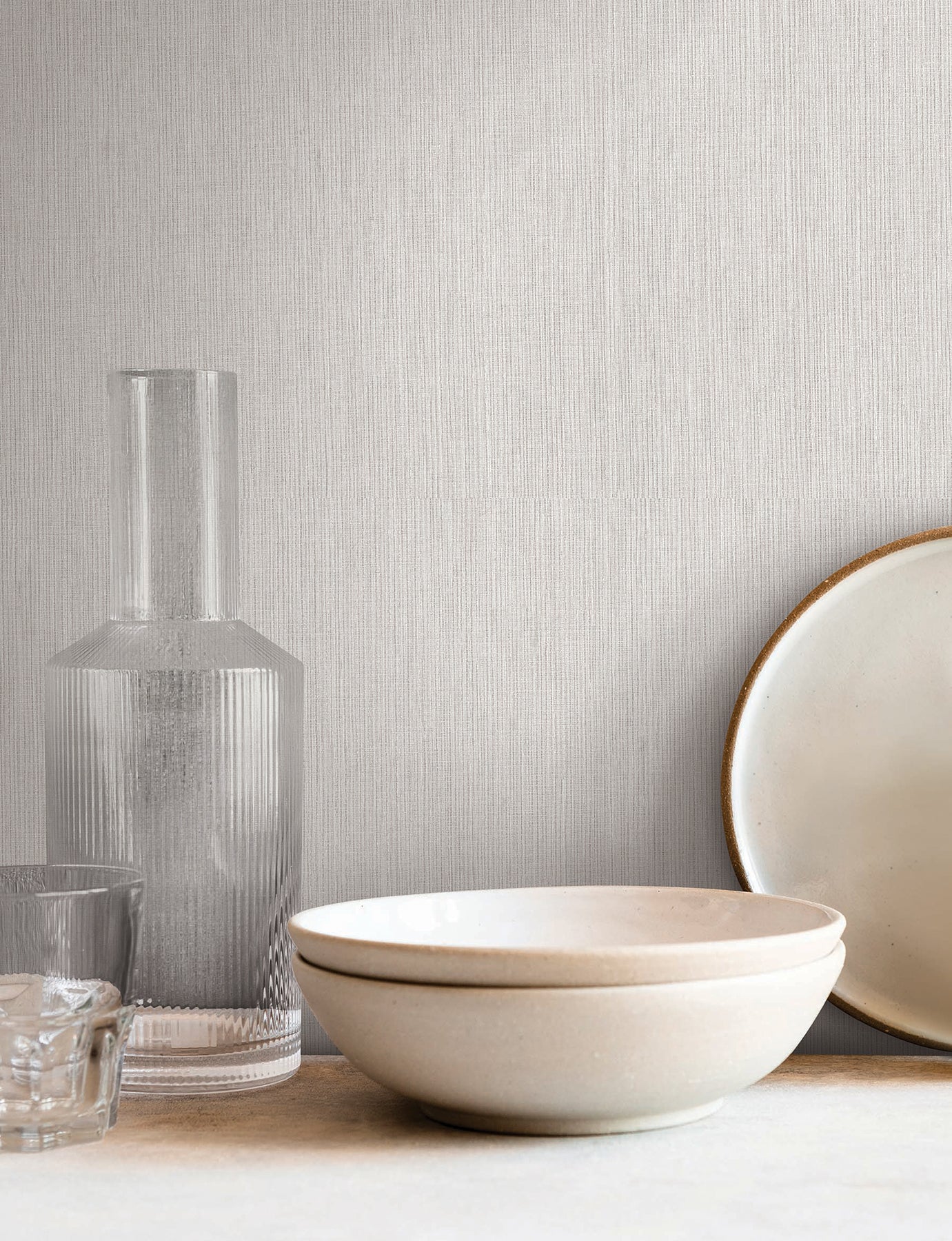 Lilah wallpaper in warm grey color - pattern number SI25774 - by York in the Signature Textures Resource Library Third Edition collection
