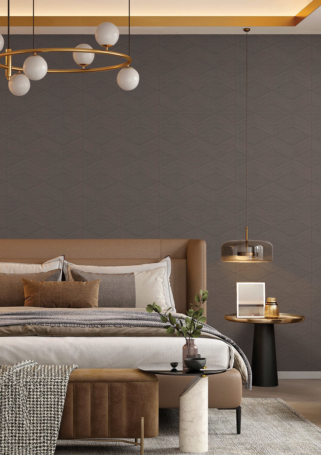 Huntsman wallpaper in mushroom color - pattern number SI25834 - by York in the Signature Textures Resource Library Third Edition collection