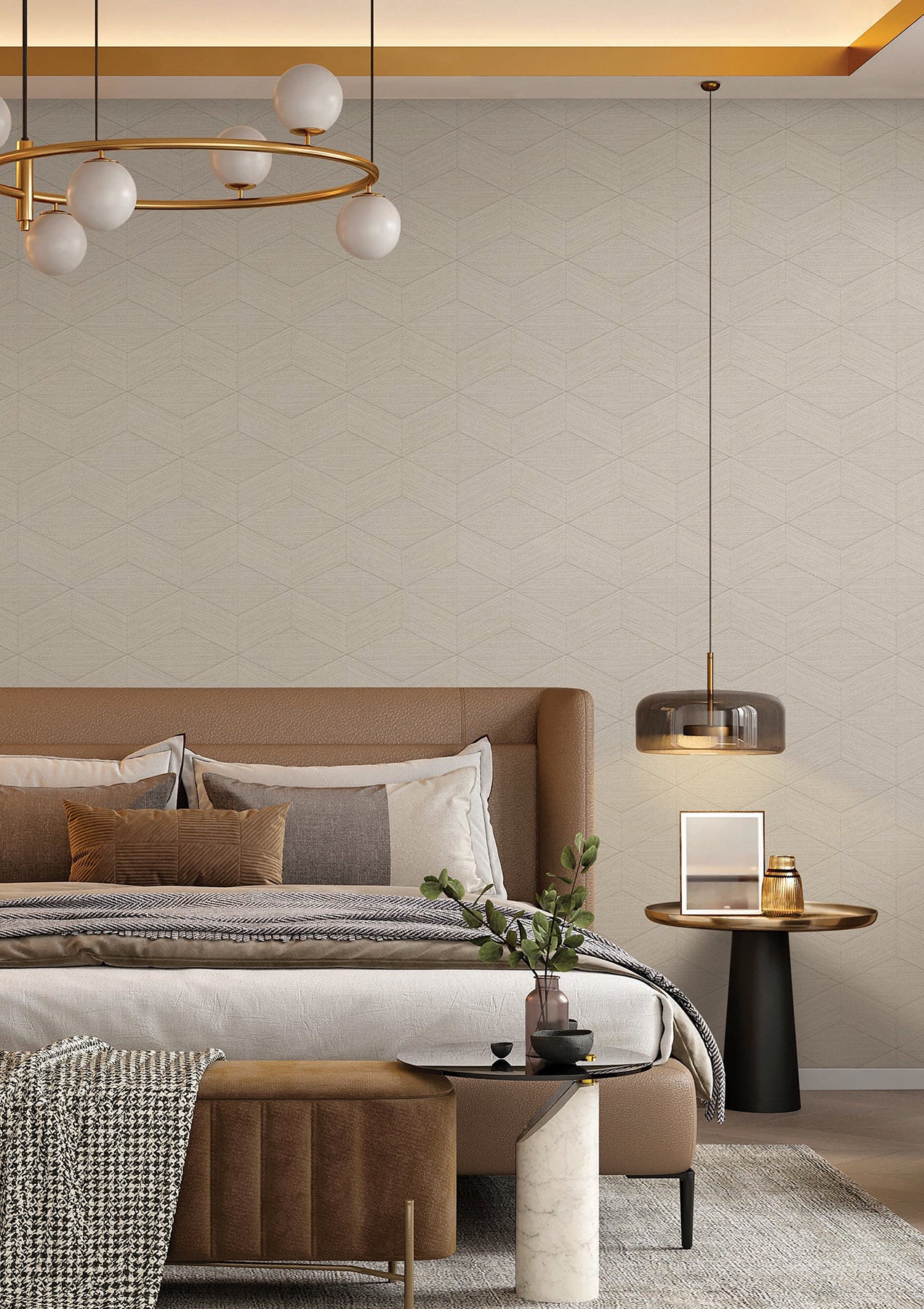 Huntsman wallpaper in sand color - pattern number SI25835 - by York in the Signature Textures Resource Library Third Edition collection