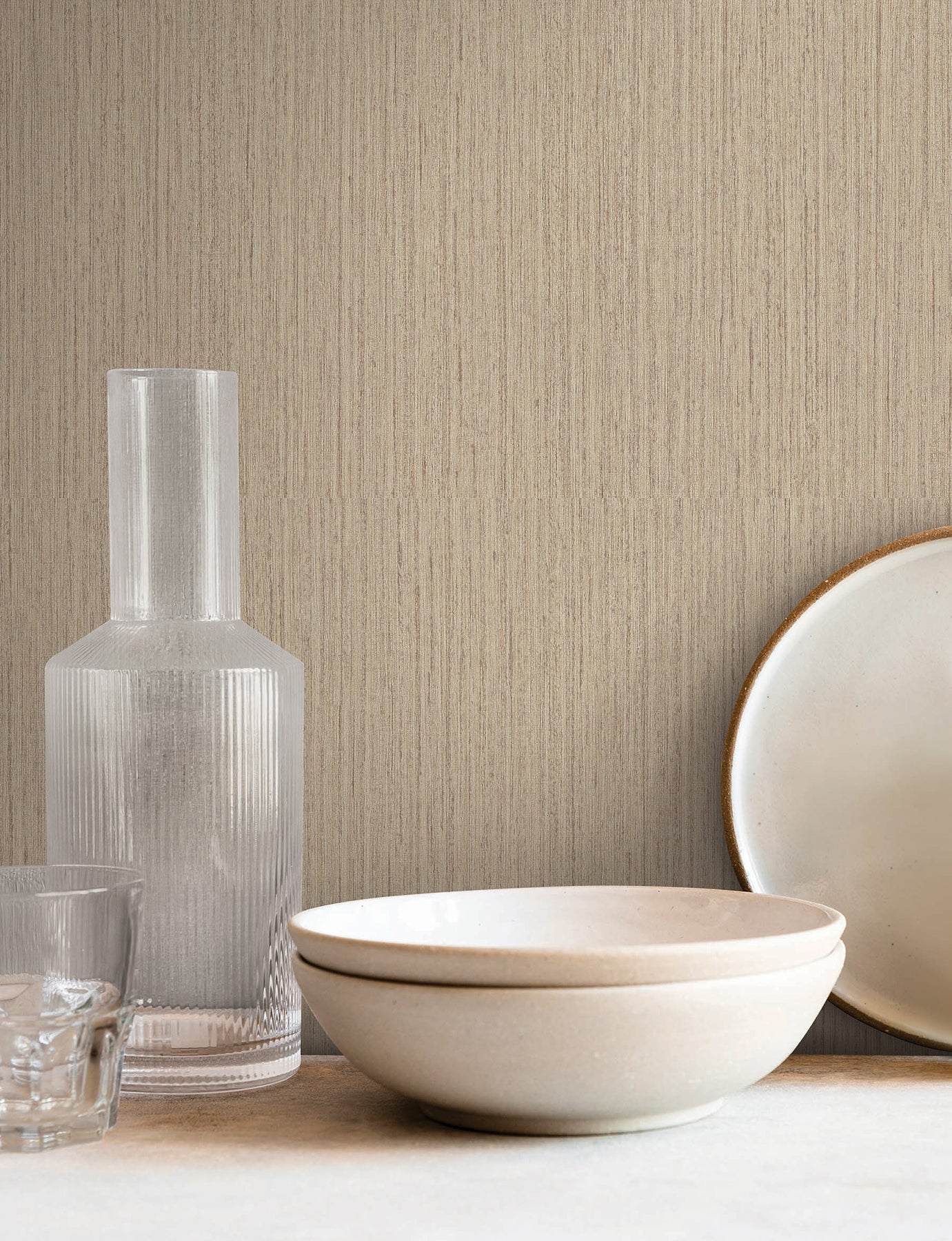 Shetland wallpaper in hazelnut color - pattern number SI25840 - by York in the Signature Textures Resource Library Third Edition collection