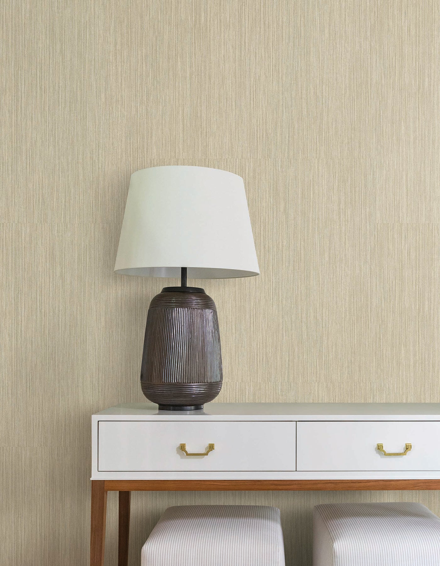 Washed Ramie wallpaper in reed color - pattern number SI25852 - by York in the Signature Textures Resource Library Third Edition collection
