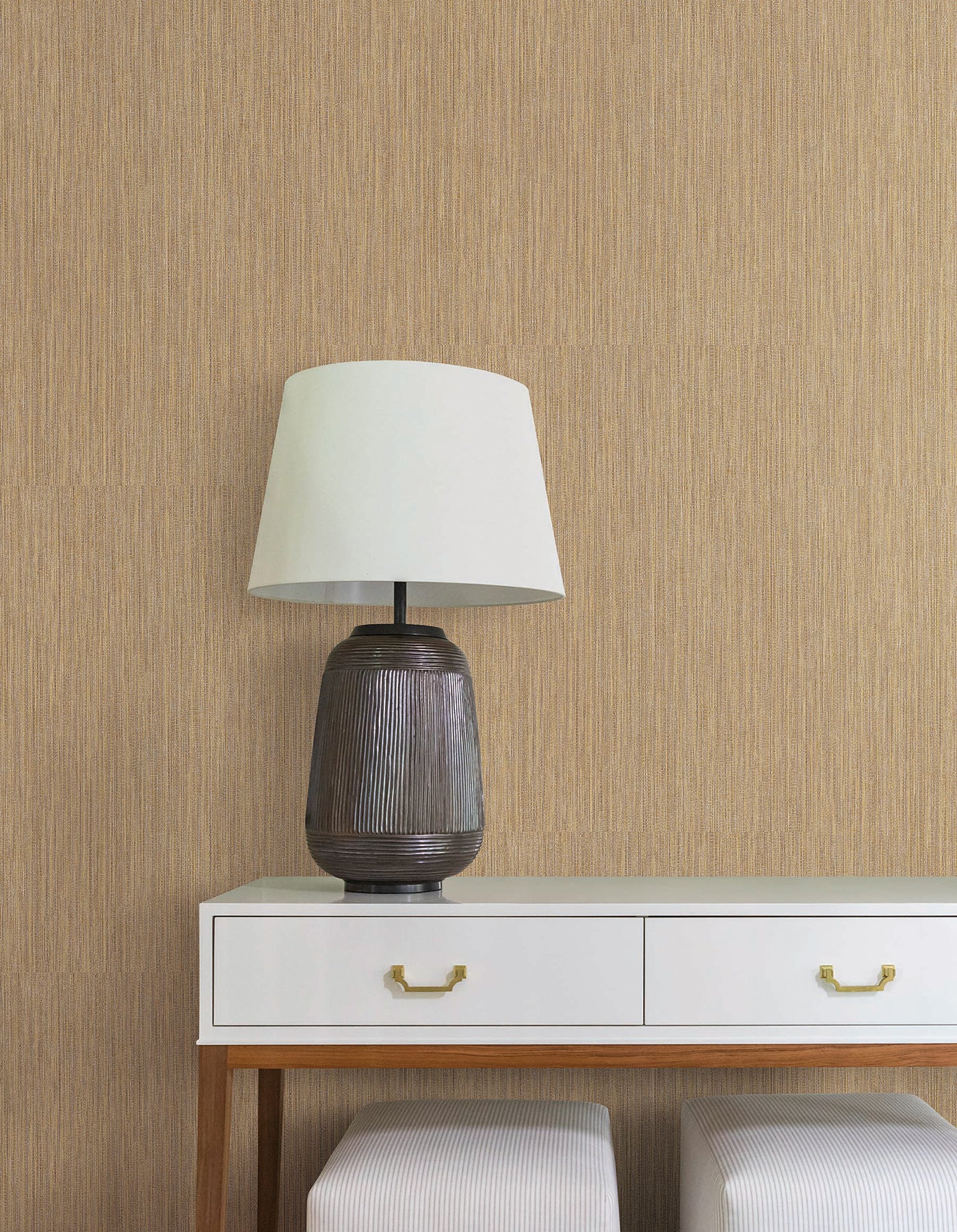 Washed Ramie wallpaper in canyon color - pattern number SI25855 - by York in the Signature Textures Resource Library Third Edition collection