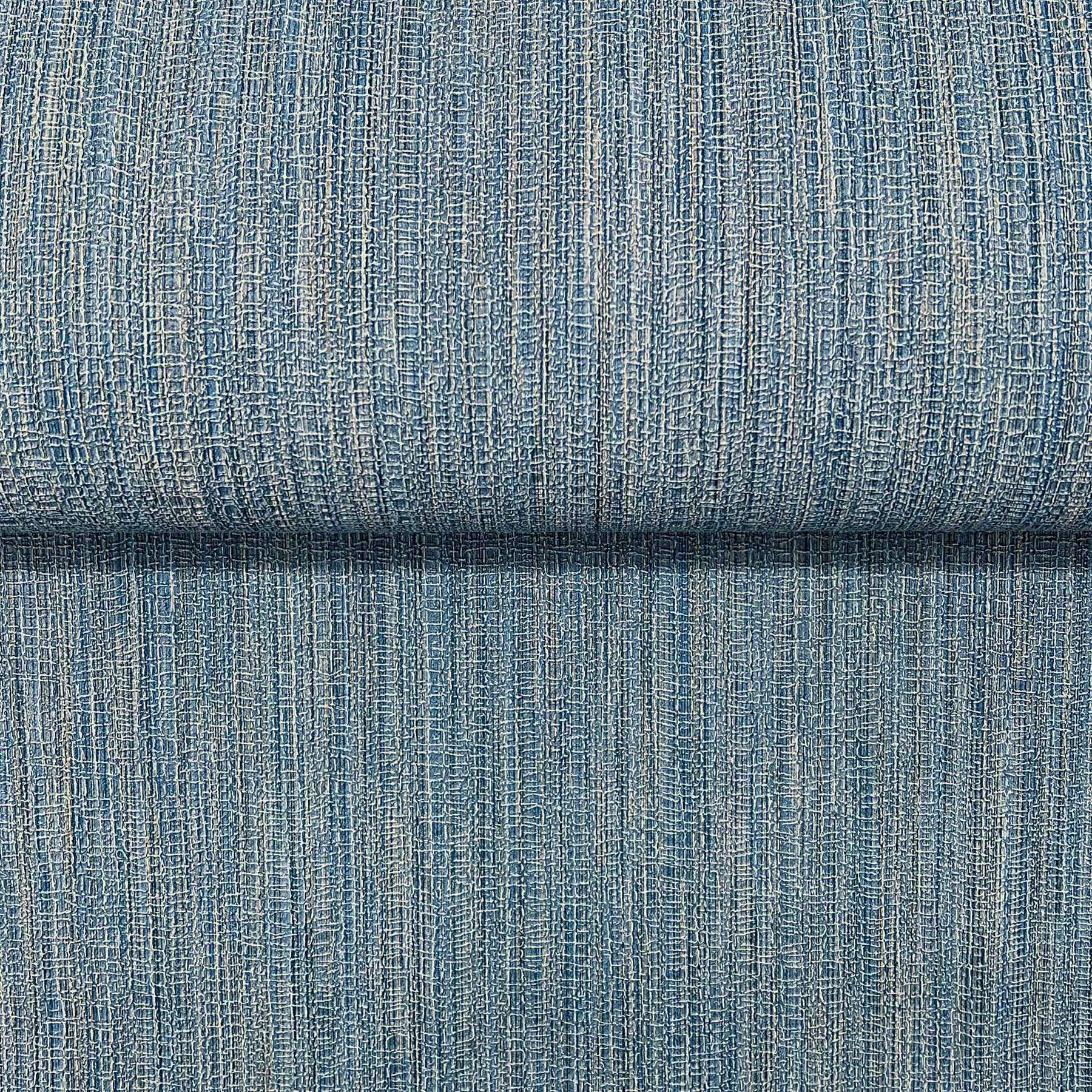 Washed Ramie wallpaper in cobalt color - pattern number SI25856 - by York in the Signature Textures Resource Library Third Edition collection