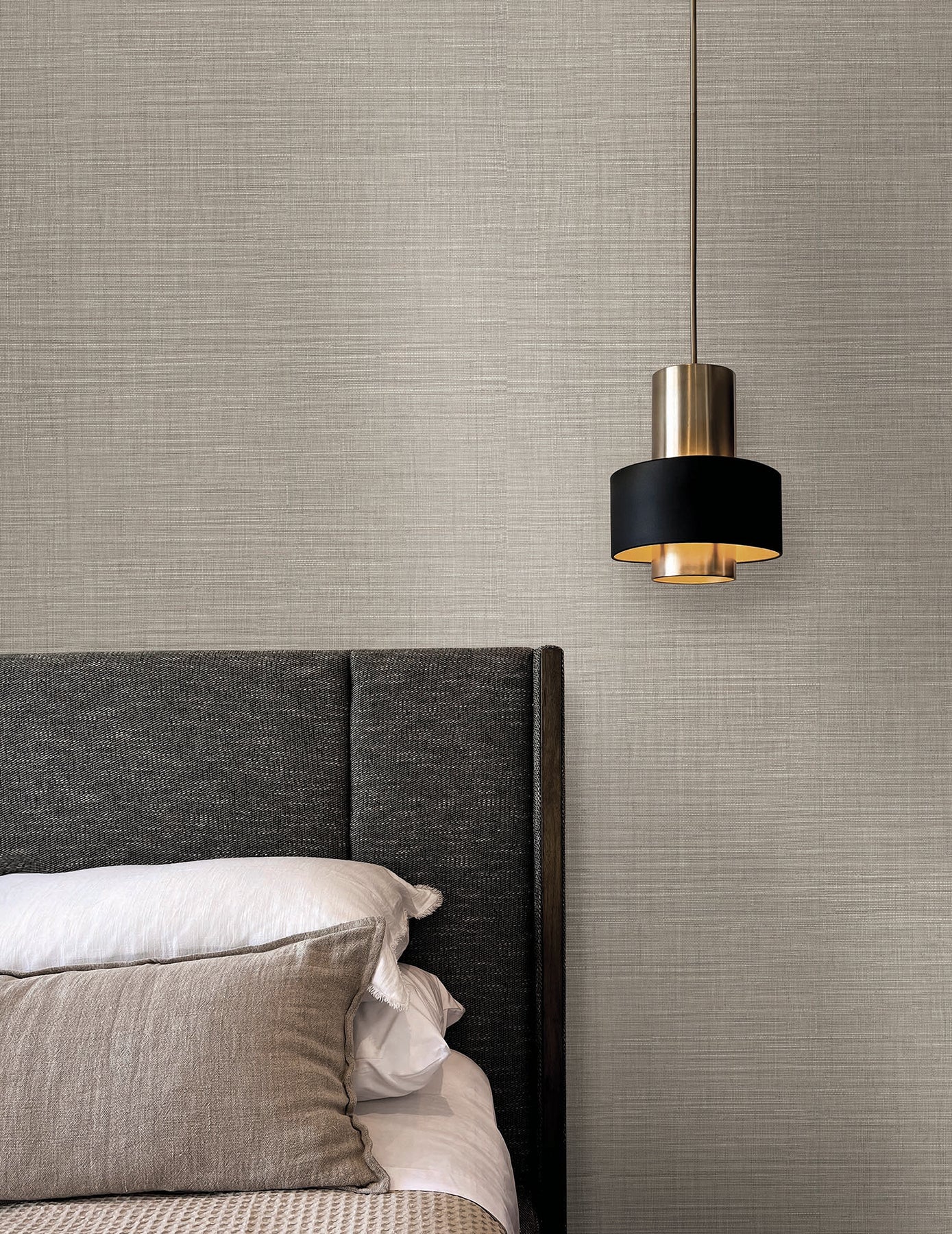 Lotus Silk wallpaper in ecru color - pattern number SI25871 - by York in the Signature Textures Resource Library Third Edition collection