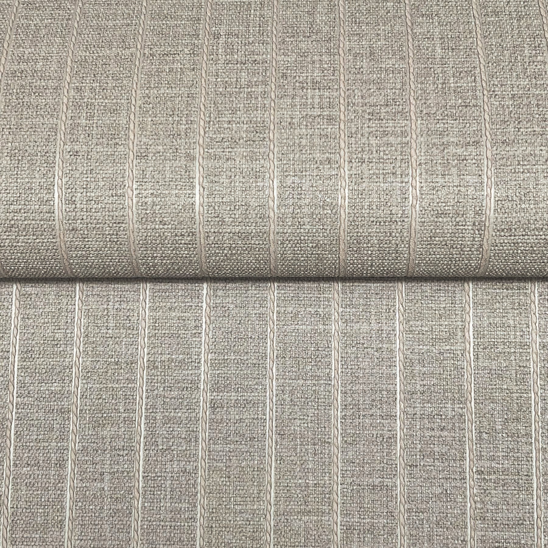 Cording Stripe wallpaper in smoke color - pattern number SI26124 - by York in the Signature Textures Resource Library Third Edition collection
