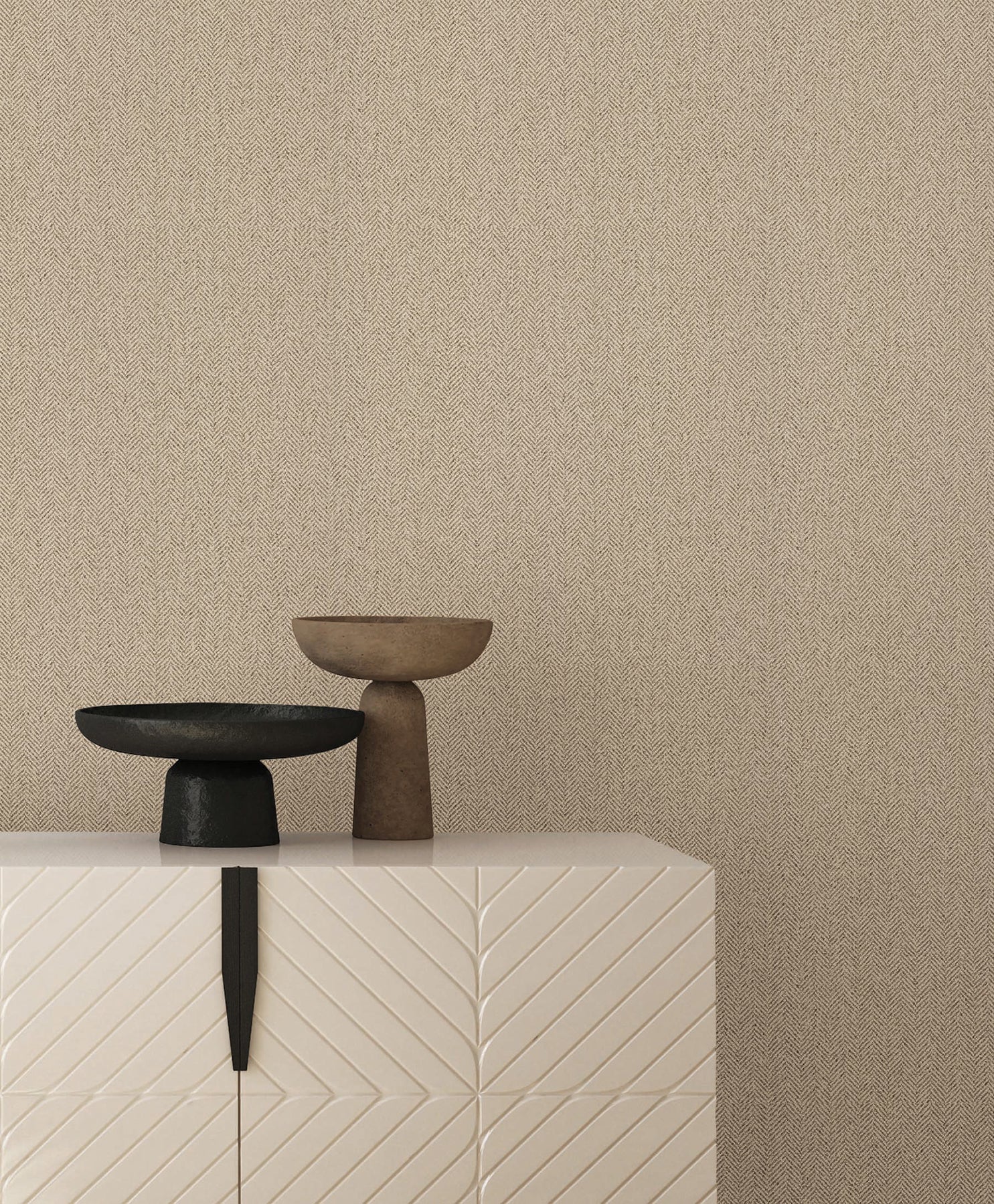 Tailored Chevron wallpaper in hazelnut color - pattern number SI26130 - by York in the Signature Textures Resource Library Third Edition collection