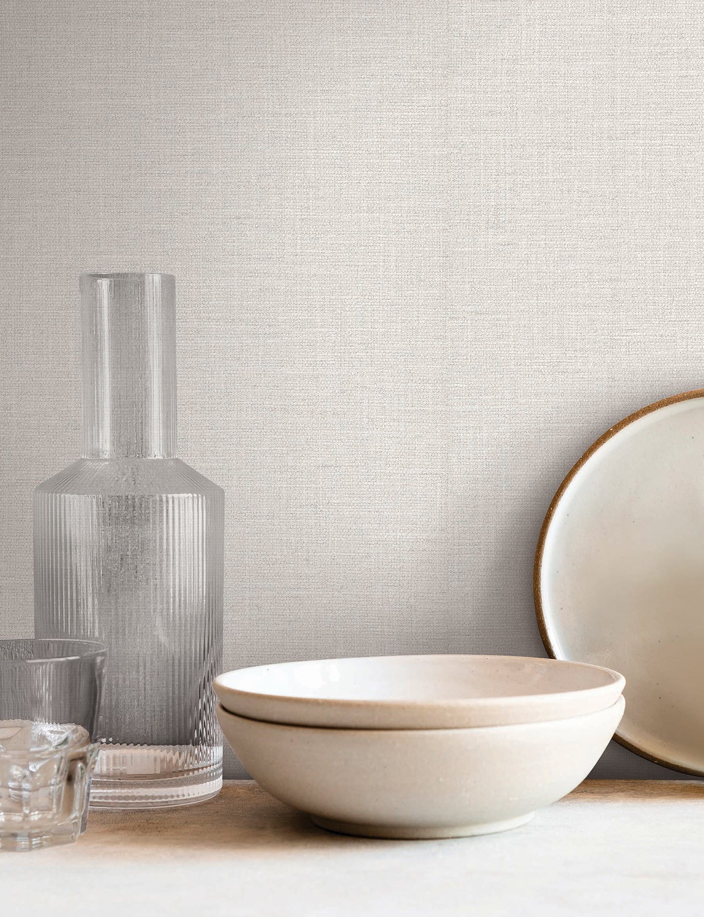 Loom wallpaper in white color - pattern number SI26143 - by York in the Signature Textures Resource Library Third Edition collection