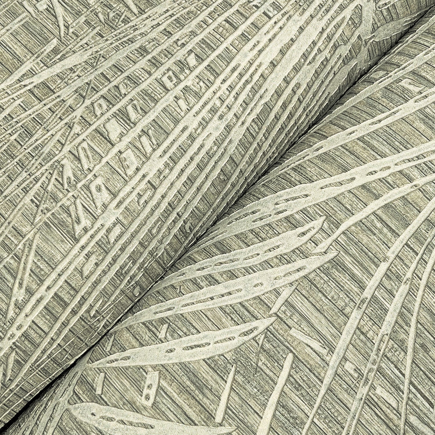 Della Palm wallpaper in dark taupe color - pattern number SI50612 - by York in the Signature Textures Resource Library Third Edition collection