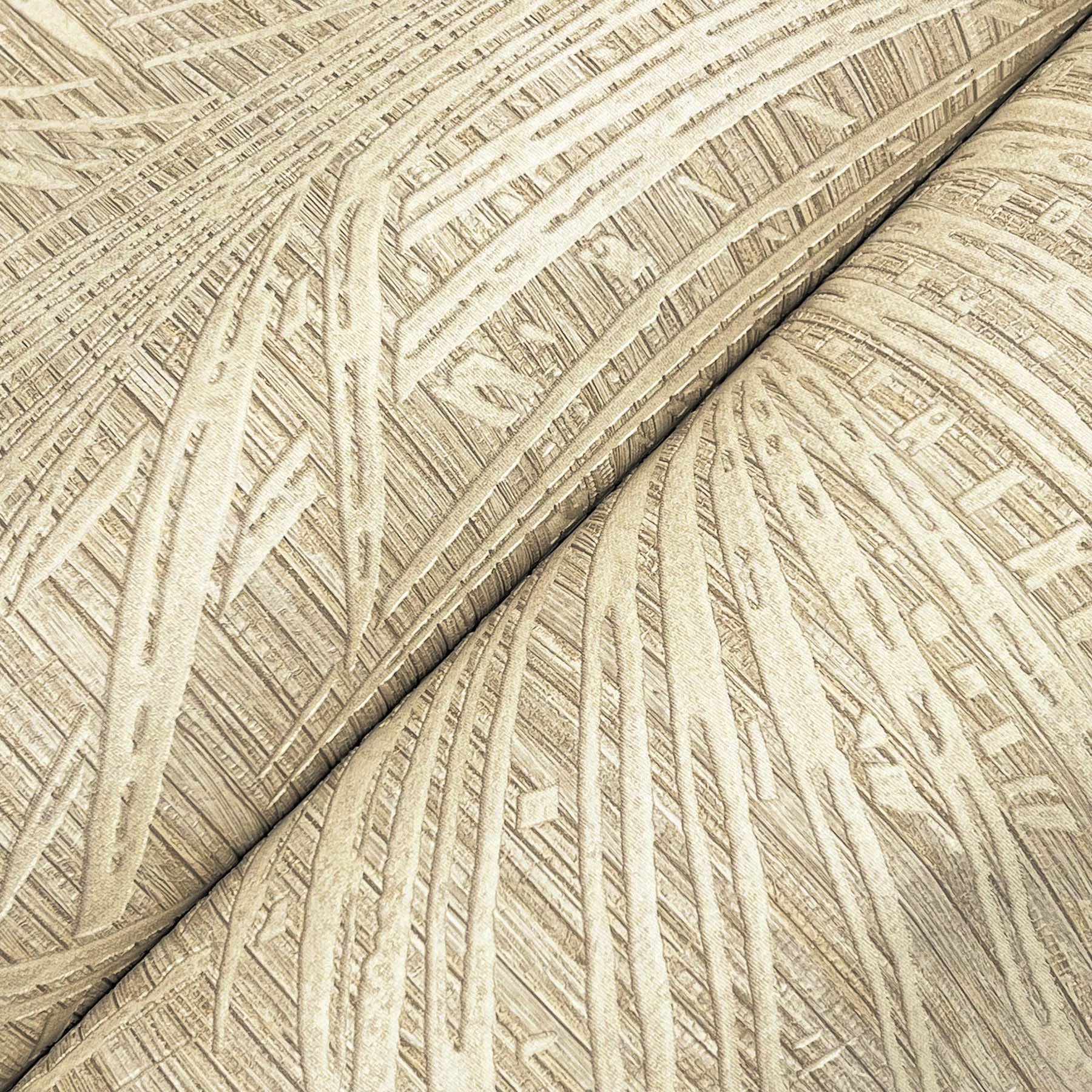 Della Palm wallpaper in wheat color - pattern number SI50614 - by York in the Signature Textures Resource Library Third Edition collection