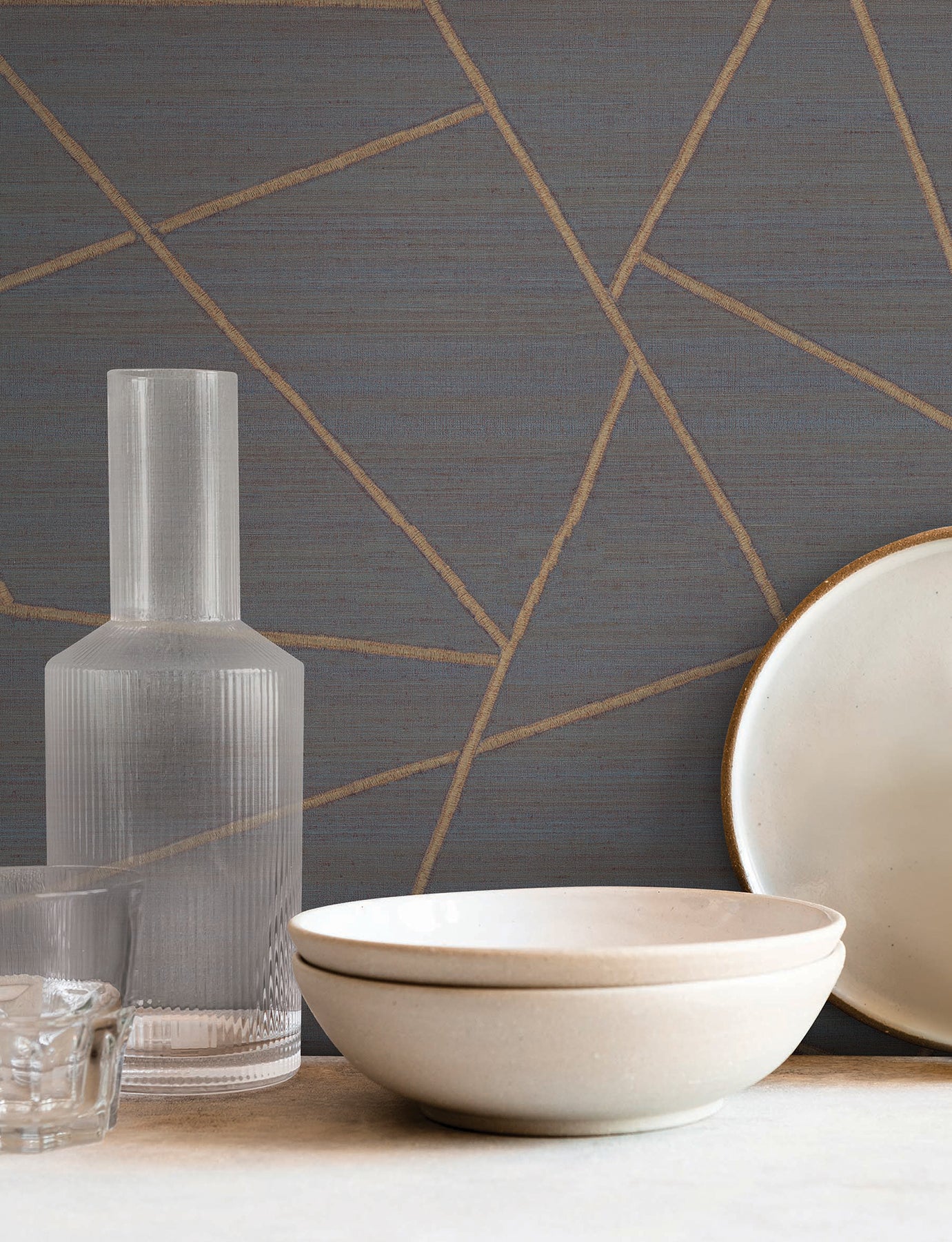 Lisle wallpaper in sapphire color - pattern number SI6820 - by York in the Signature Textures Resource Library Third Edition collection