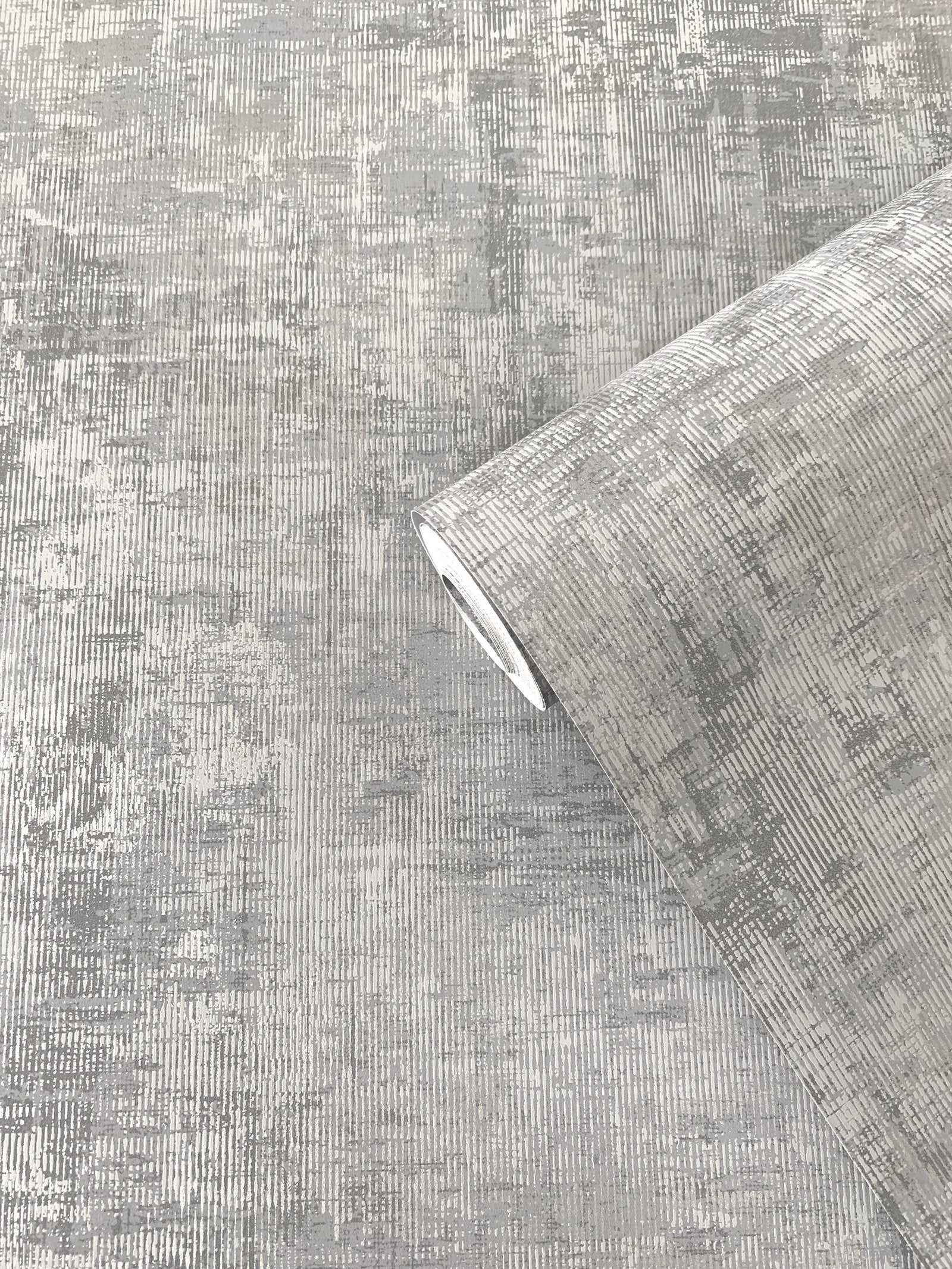Distressed wallpaper in silver grey color - pattern number SP-LS5004 - by Galerie in the Lustre collection