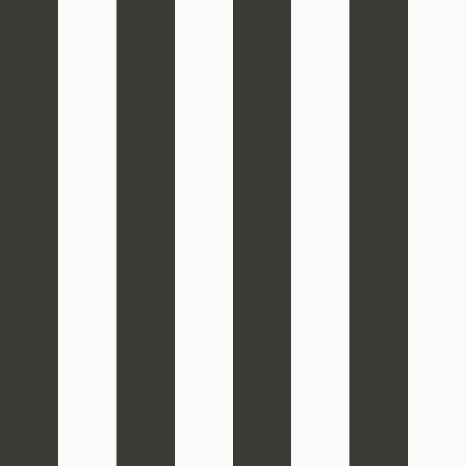 Medium Stripe Black wallpaper in black color - pattern number SS21233 - by Galerie in the Style Sisters collection