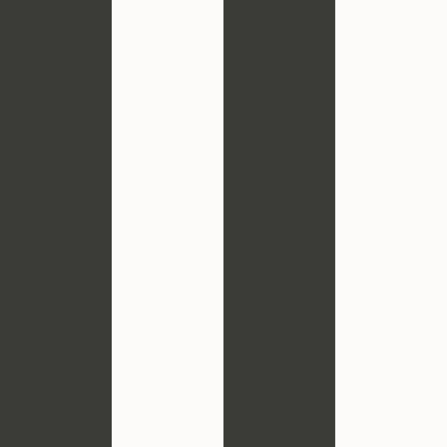 Wide Stripe Black wallpaper in black color - pattern number SS21235 - by Galerie in the Style Sisters collection