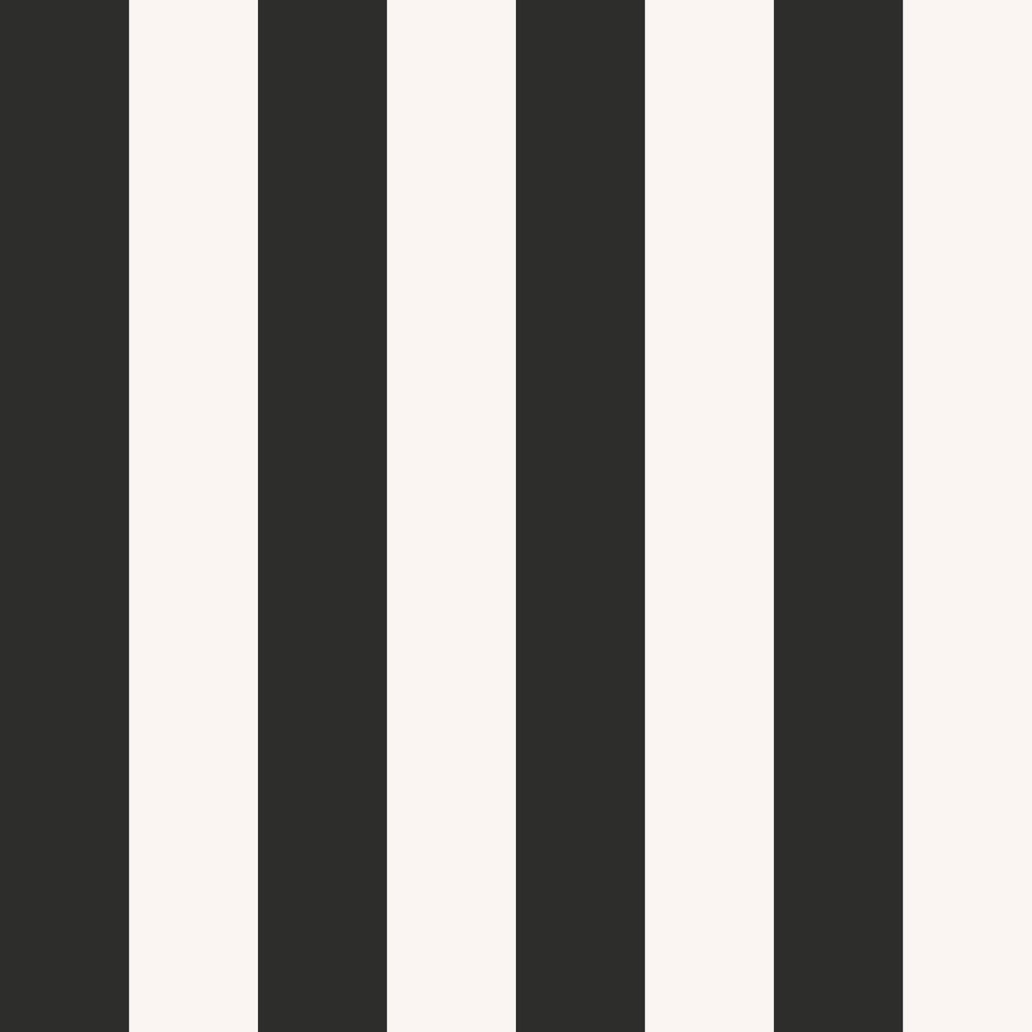 Flock Stripe Black wallpaper in black color - pattern number SS21239 - by Galerie in the Style Sisters collection
