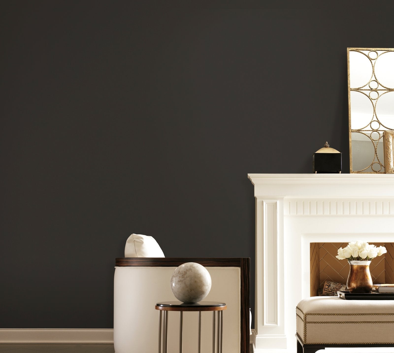 Plain Texture 3 wallpaper in black color - pattern number SS21242 - by Galerie in the Style Sisters collection