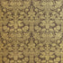 Curtis Silk Damask wallpaper in metallic gold on brown color - pattern number T1007 - by Thibaut in the Menswear Resource collection