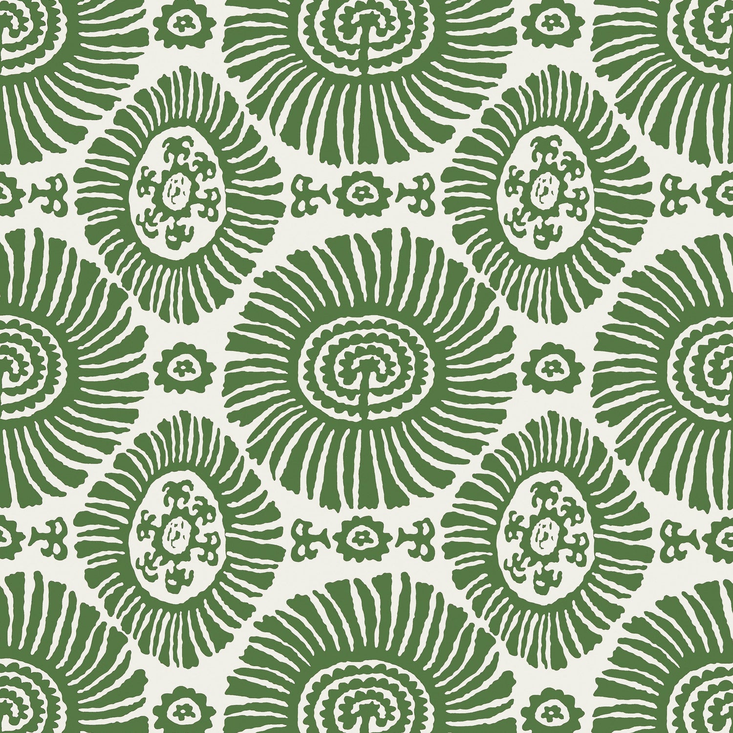 Solis fabric in emerald green color - pattern number T10081 - by Thibaut in the Tropics collection