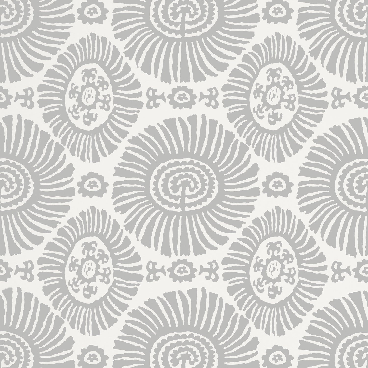 Solis fabric in light grey color - pattern number T10082 - by Thibaut in the Tropics collection
