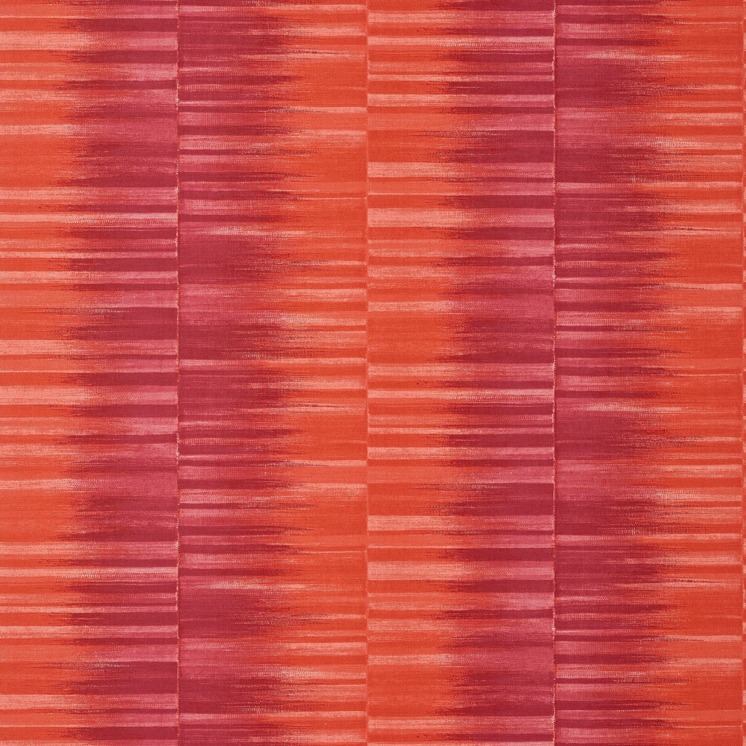 Mekong Stripe fabric in pink and coral color - pattern number T10087 - by Thibaut in the Tropics collection