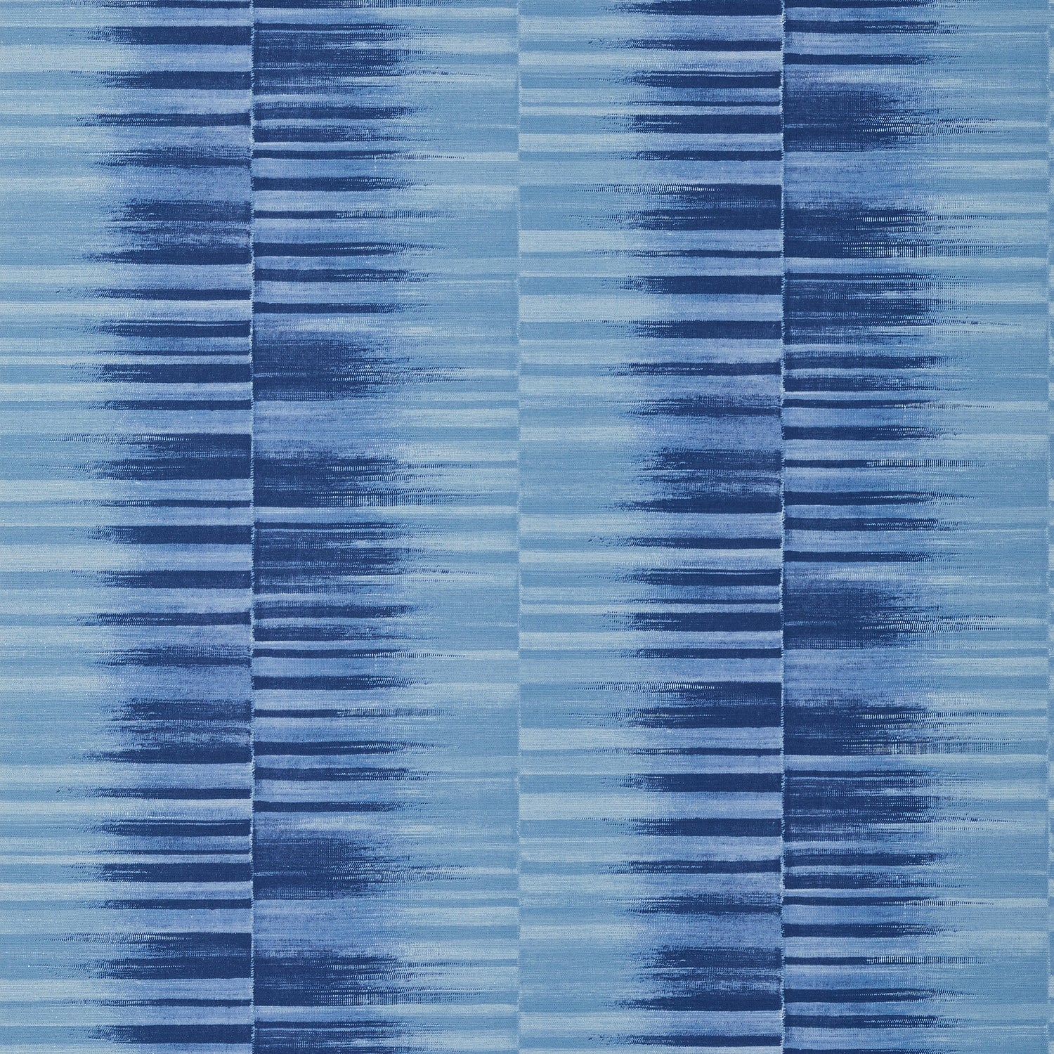 Mekong Stripe fabric in navy color - pattern number T10090 - by Thibaut in the Tropics collection