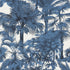 Palm Botanical fabric in navy color - pattern number T10100 - by Thibaut in the Tropics collection