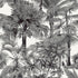 Palm Botanical fabric in black color - pattern number T10102 - by Thibaut in the Tropics collection