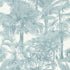 Palm Botanical fabric in spa blue color - pattern number T10104 - by Thibaut in the Tropics collection