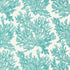 Marine Coral fabric in turquoise color - pattern number T10121 - by Thibaut in the Tropics collection