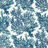 Marine Coral fabric in navy color - pattern number T10124 - by Thibaut in the Tropics collection