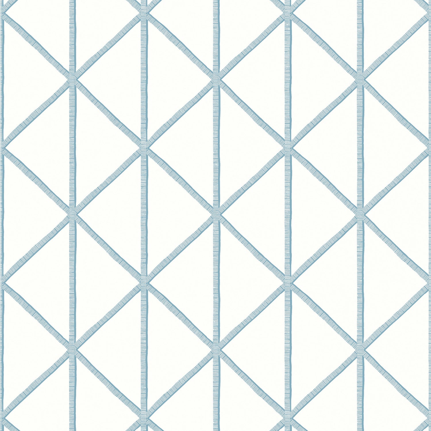 Box Kite wallpaper in spa blue color - pattern number T10133 - by Thibaut in the Tropics collection