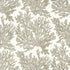 Marine Coral fabric in beige color - pattern number T10140 - by Thibaut in the Tropics collection