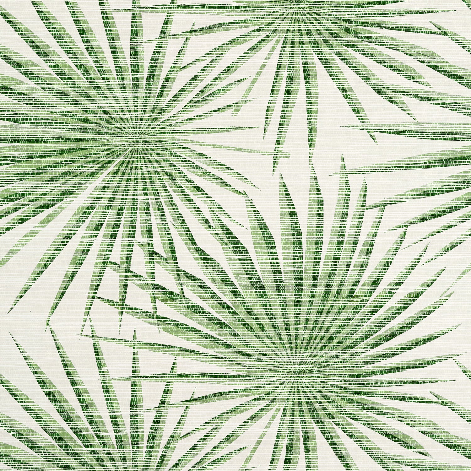 Palm Frond fabric in green and white color - pattern number T10142 - by Thibaut in the Tropics collection