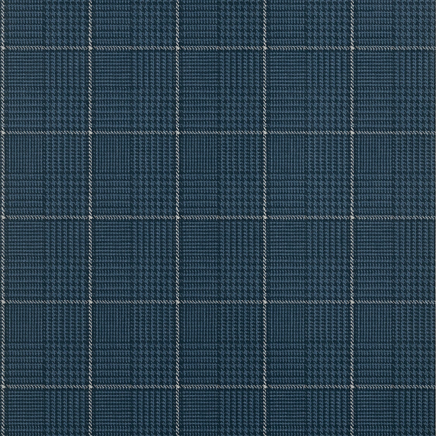 Grassmarket Check fabric in navy color - pattern number T10201 - by Thibaut in the Colony collection