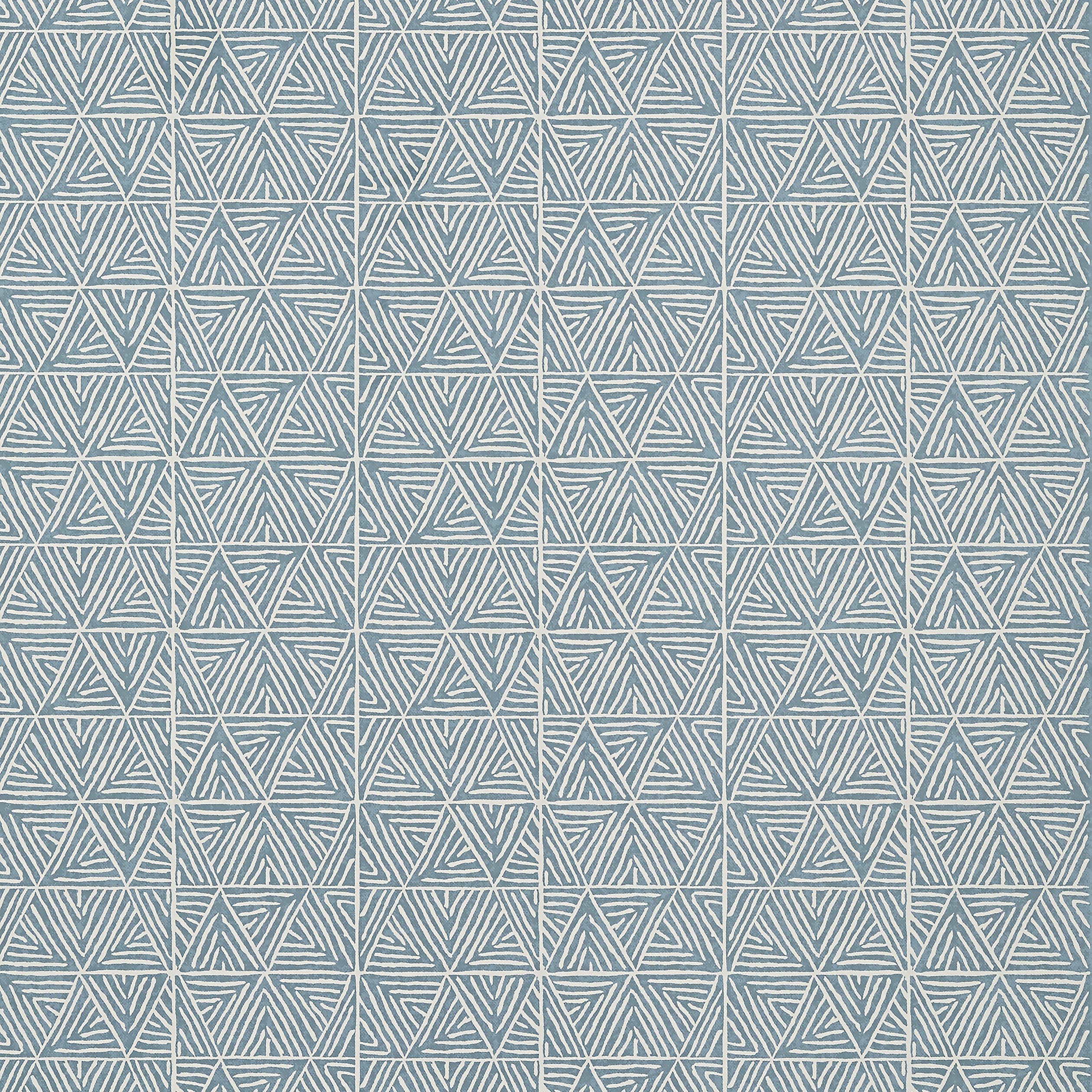 Mombasa wallpaper in slate blue color - pattern number T10207 - by Thibaut in the Colony collection
