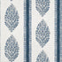 Chappana fabric in blue and white color - pattern number T10239 - by Thibaut in the Colony collection