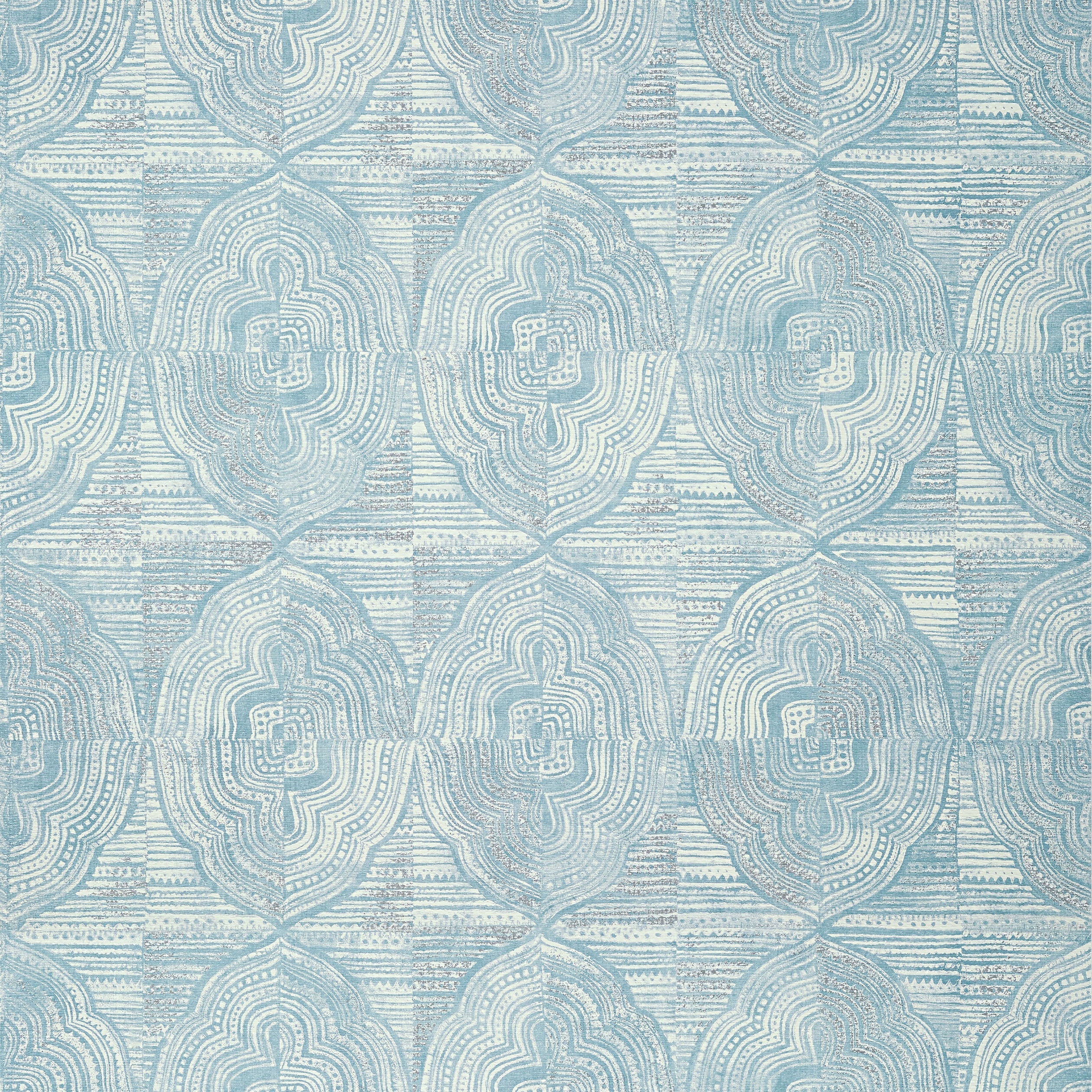 Kalahari wallpaper in slate blue color - pattern number T10248 - by Thibaut in the Colony collection