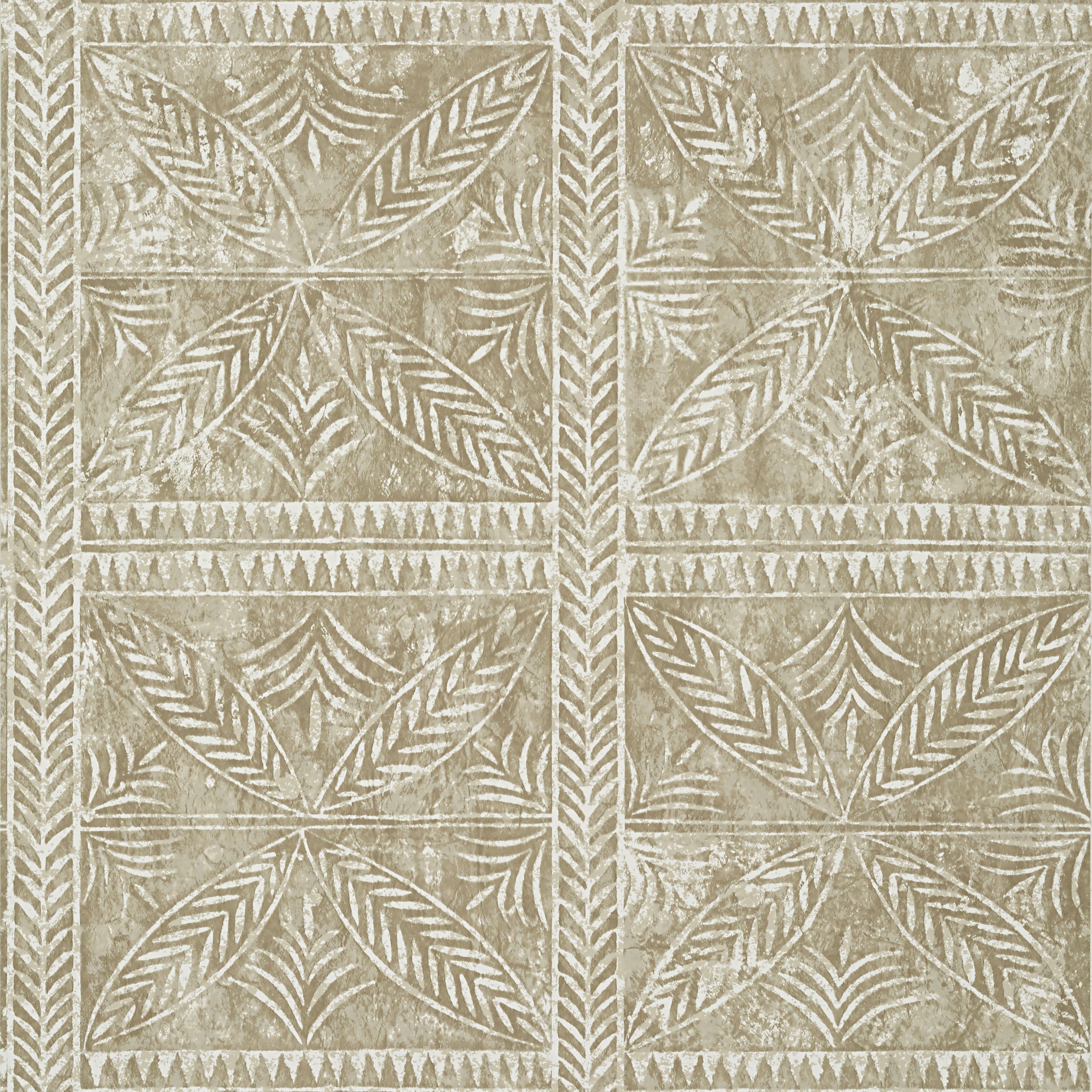 Timbuktu wallpaper in beige color - pattern number T10256 - by Thibaut in the Colony collection