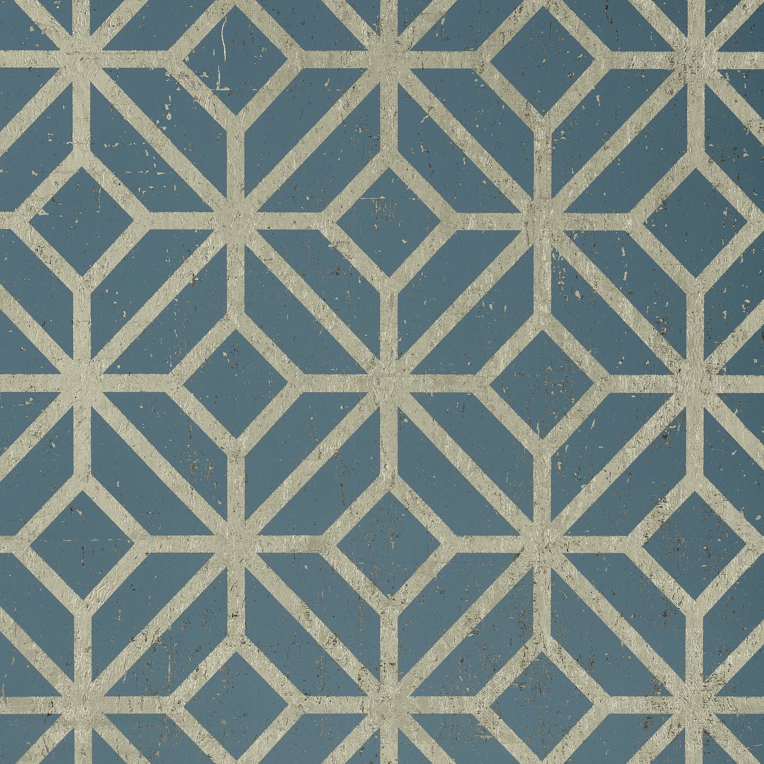 Mamora Trellis Cork wallpaper in mineral on metallic pewter color - pattern number T10415 - by Thibaut in the Modern Resource Volume 2 collection